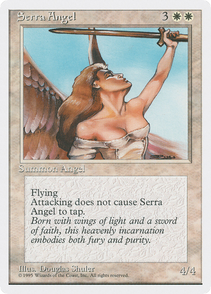 Magic: The Gathering - Serra Angel - Fourth Edition