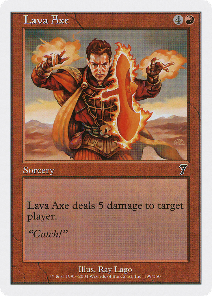 Magic: The Gathering - Lava Axe - Seventh Edition