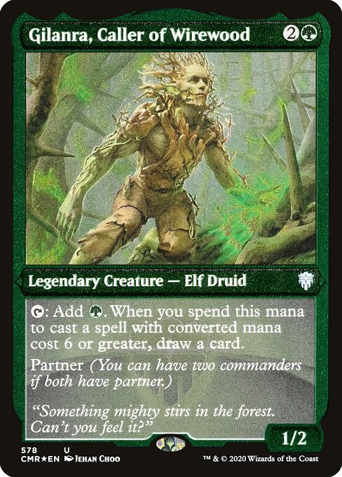 Magic the Gathering - Gilanra, Caller of Wirewood Foil - Commander Legends