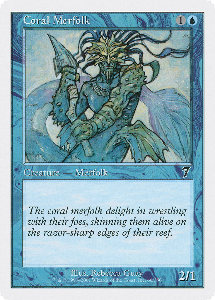 Magic: The Gathering - Coral Merfolk - Seventh Edition