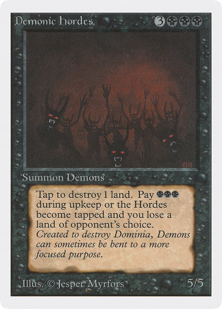 Magic: The Gathering - Demonic Hordes - Unlimited Edition