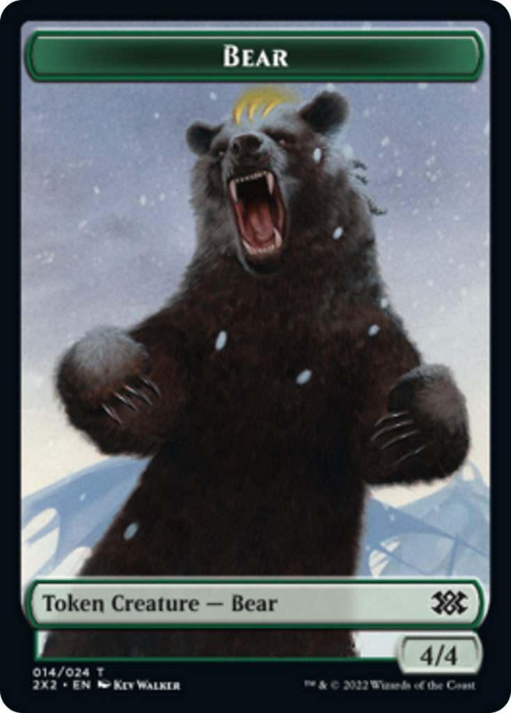 Magic: The Gathering - Bear Token - Double Masters 2022 Tokens