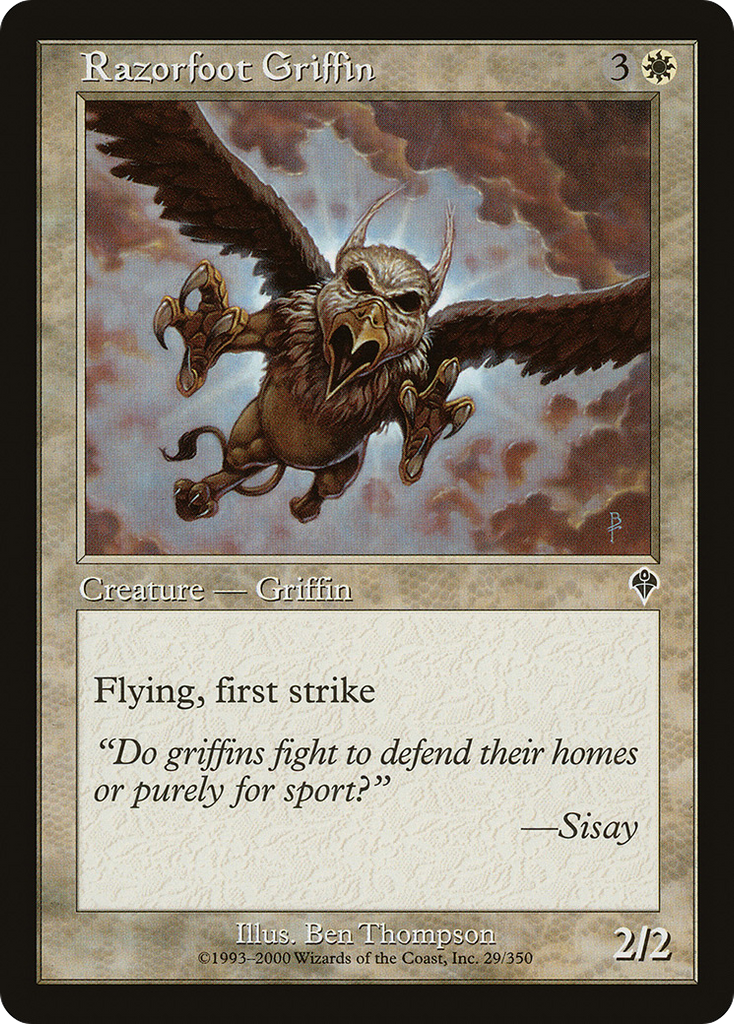 Magic: The Gathering - Razorfoot Griffin - Invasion