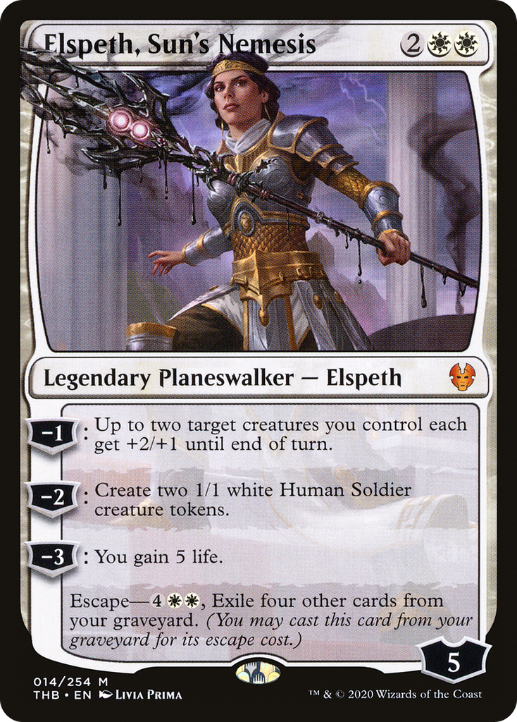 Magic: The Gathering - Elspeth, Sun's Nemesis Foil - Theros Beyond Death