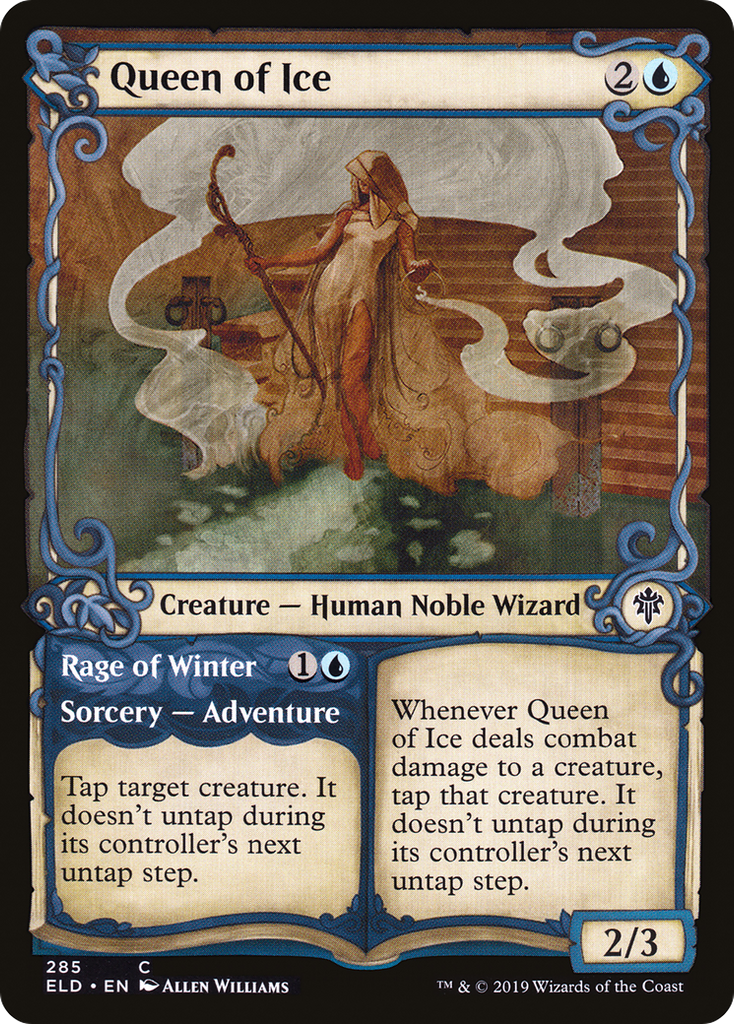 Magic: The Gathering - Queen of Ice // Rage of Winter Foil - Throne of Eldraine