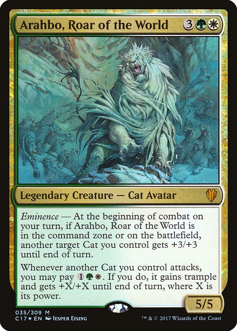 Magic the Gathering - Arahbo, Roar of the World Foil - Commander 2017