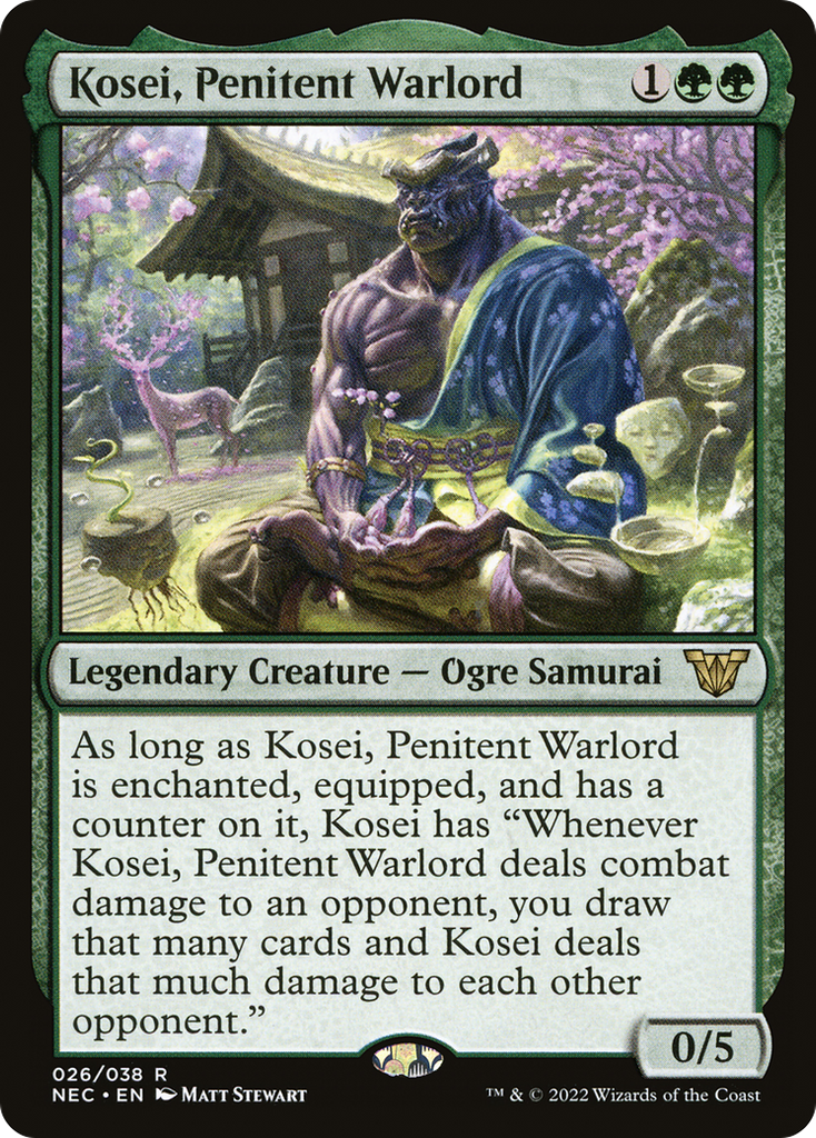 Magic: The Gathering - Kosei, Penitent Warlord - Neon Dynasty Commander