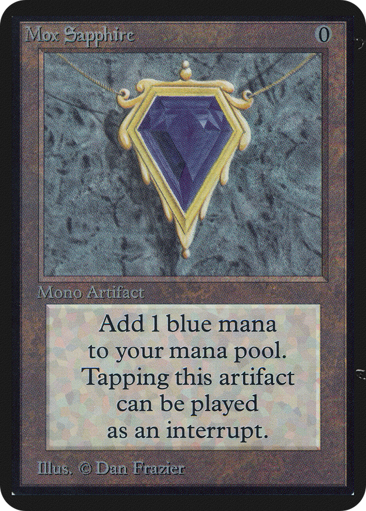 Magic: The Gathering - Mox Sapphire - Limited Edition Alpha