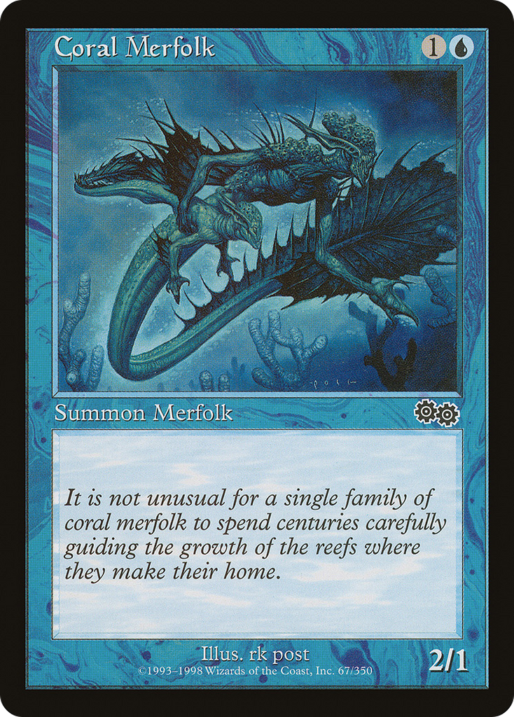 Magic: The Gathering - Coral Merfolk - Urza's Saga