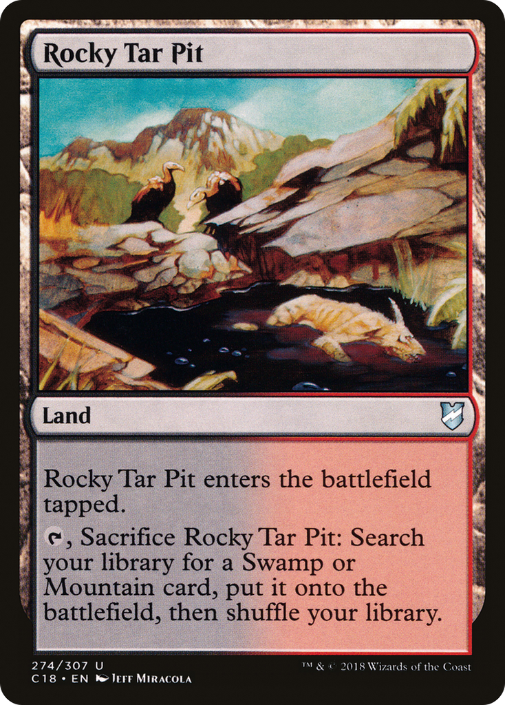 Magic: The Gathering - Rocky Tar Pit - Commander 2018