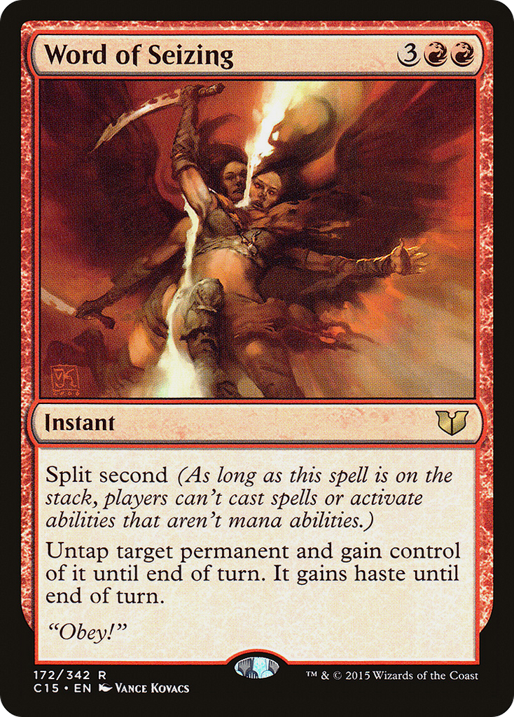 Magic: The Gathering - Word of Seizing - Commander 2015