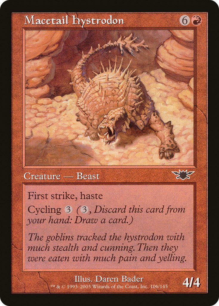 Magic: The Gathering - Macetail Hystrodon - Legions