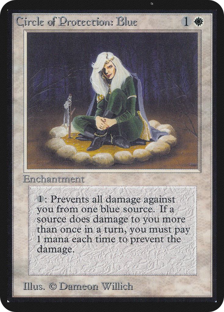 Magic: The Gathering - Circle of Protection: Blue - Limited Edition Alpha