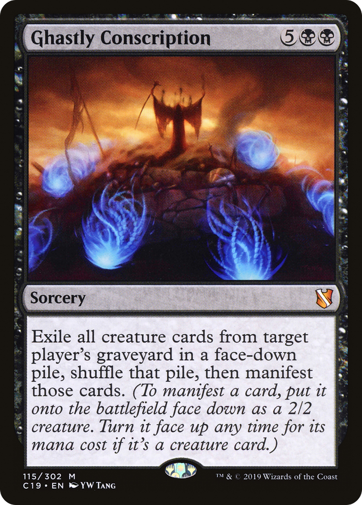 Magic: The Gathering - Ghastly Conscription - Commander 2019