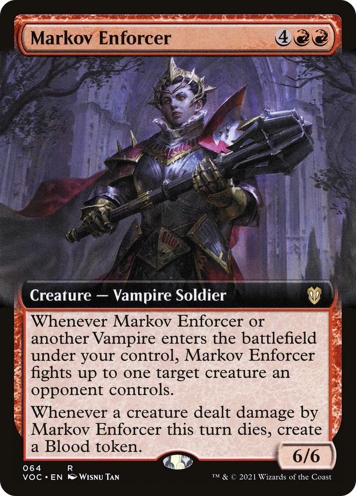Magic: The Gathering - Markov Enforcer - Crimson Vow Commander