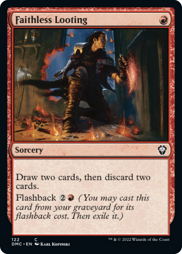 Magic: The Gathering - Faithless Looting - Dominaria United Commander