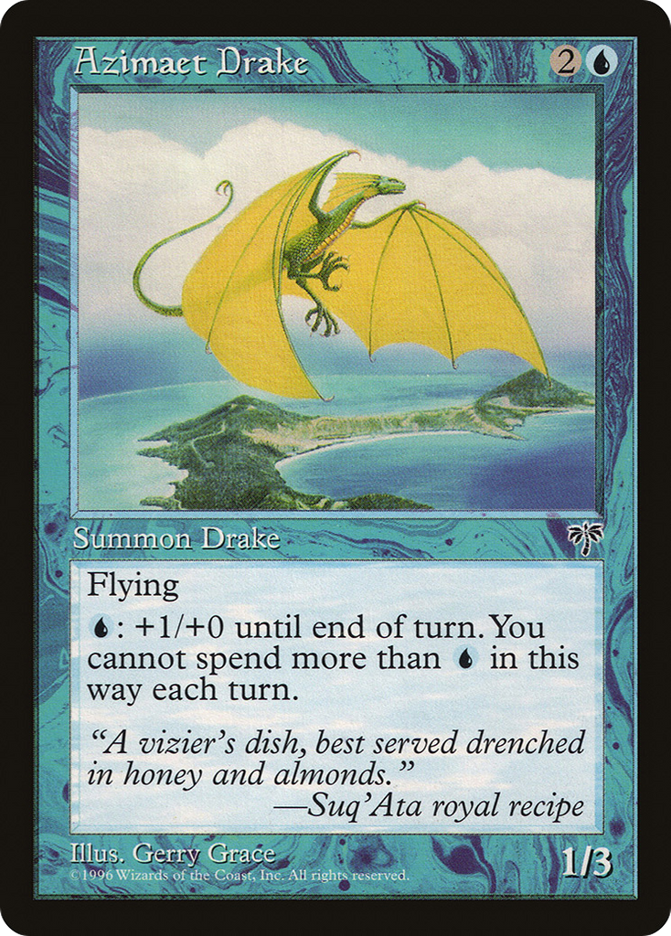 Magic: The Gathering - Azimaet Drake - Mirage