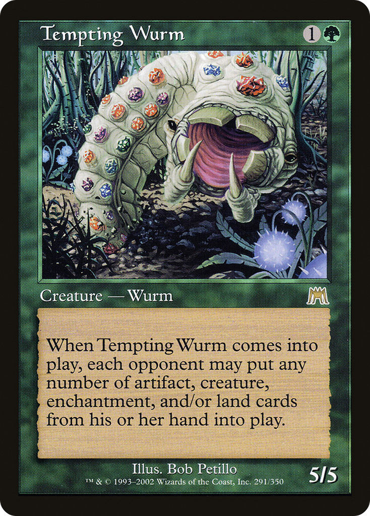 Magic: The Gathering - Tempting Wurm - Onslaught