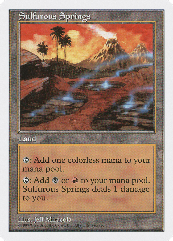 Magic: The Gathering - Sulfurous Springs - Fifth Edition