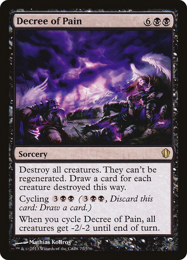 Magic: The Gathering - Decree of Pain - Commander 2013