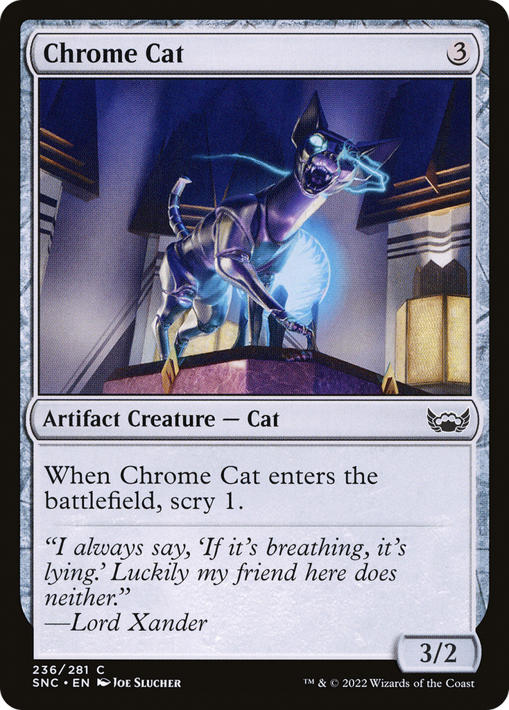 Magic: The Gathering - Chrome Cat - Streets of New Capenna