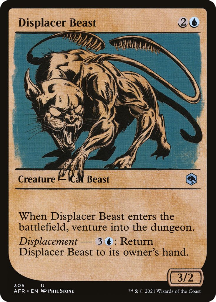 Magic: The Gathering - Displacer Beast Foil - Adventures in the Forgotten Realms