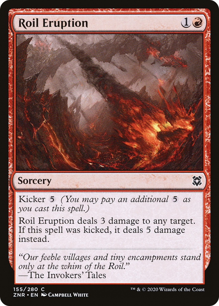 Magic: The Gathering - Roil Eruption Foil - Zendikar Rising