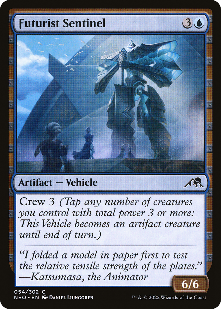 Magic: The Gathering - Futurist Sentinel Foil - Kamigawa: Neon Dynasty