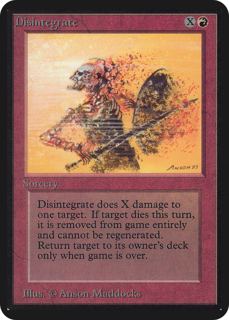 Magic: The Gathering - Disintegrate - Limited Edition Alpha