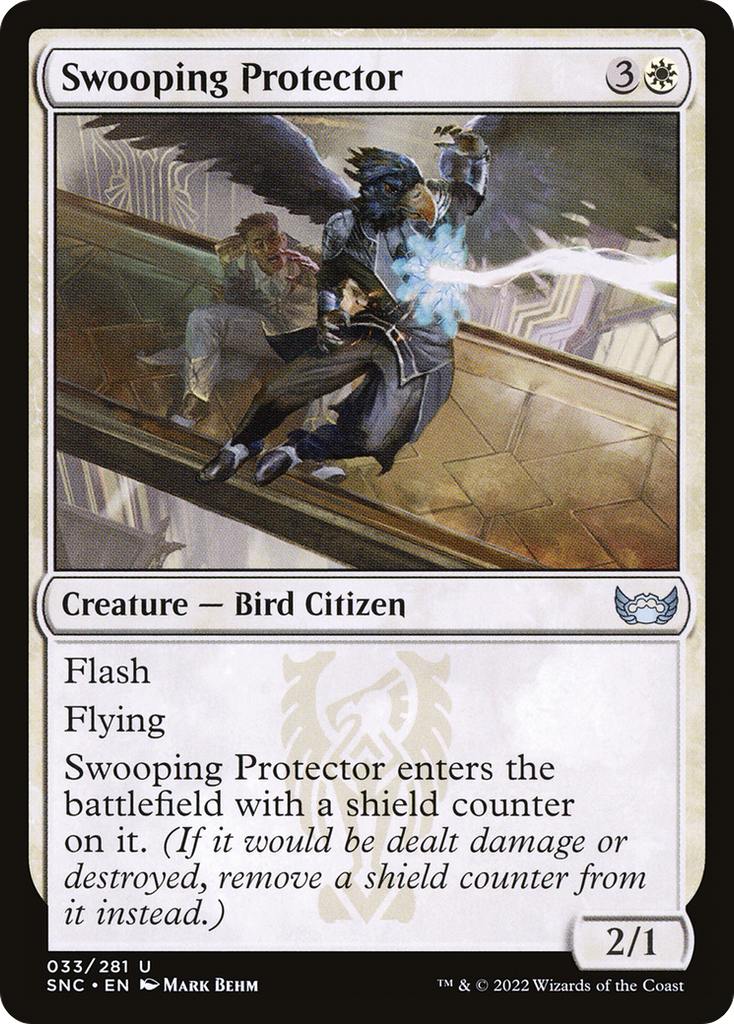 Magic: The Gathering - Swooping Protector Foil - Streets of New Capenna