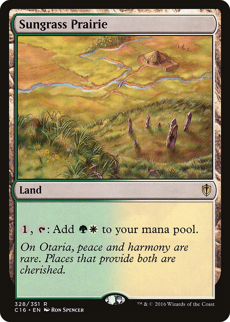 Magic: The Gathering - Sungrass Prairie - Commander 2016