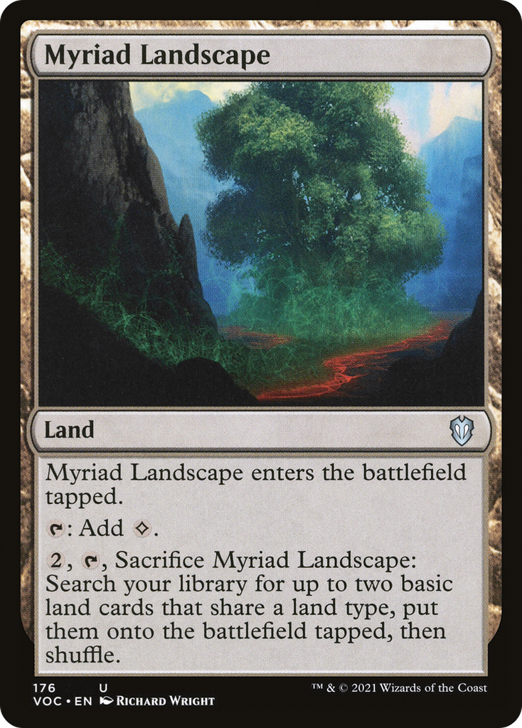 Magic: The Gathering - Myriad Landscape - Crimson Vow Commander