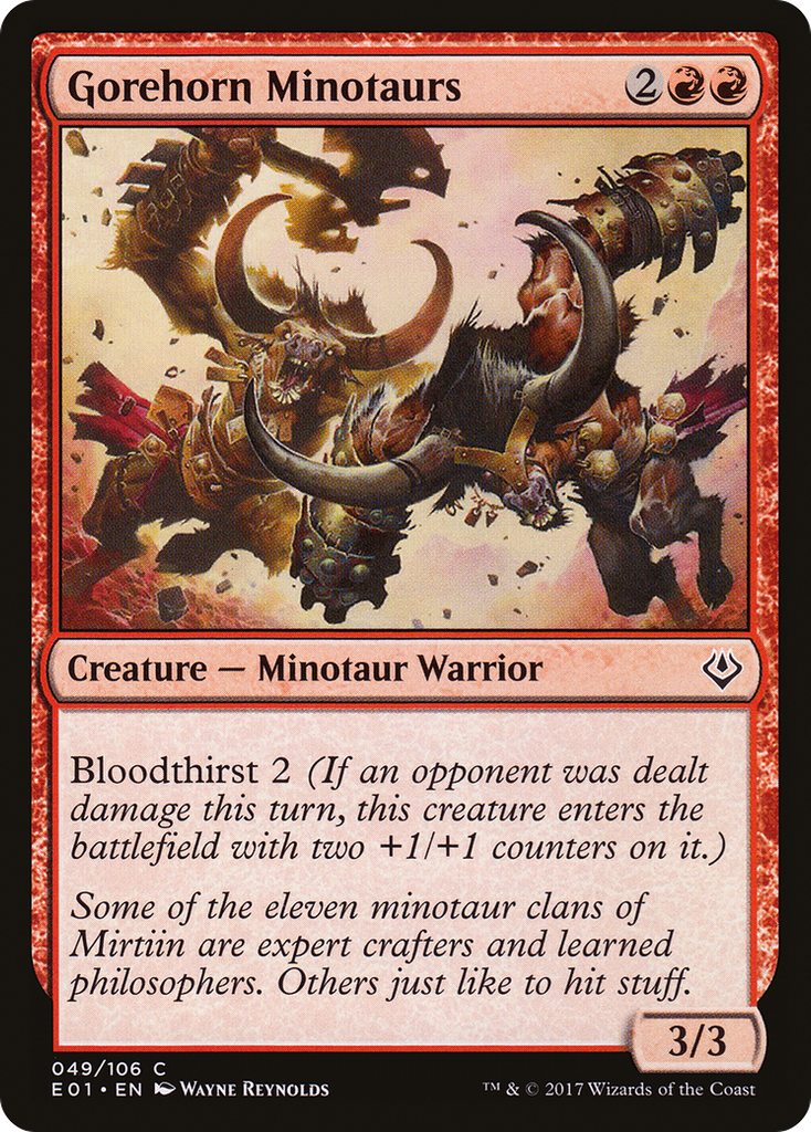 Magic: The Gathering - Gorehorn Minotaurs - Archenemy: Nicol Bolas