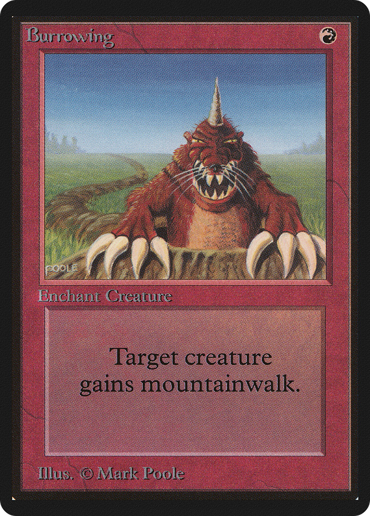 Magic: The Gathering - Burrowing - Limited Edition Beta