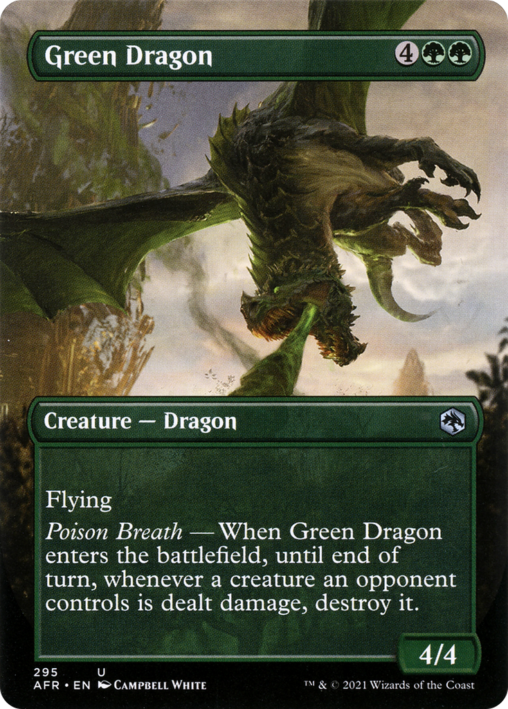 Magic: The Gathering - Green Dragon Foil - Adventures in the Forgotten Realms