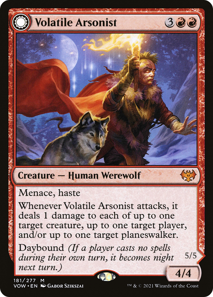 Magic: The Gathering - Volatile Arsonist // Dire-Strain Anarchist - Innistrad: Crimson Vow