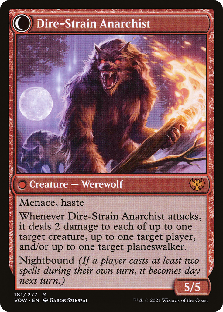 Magic: The Gathering - Volatile Arsonist // Dire-Strain Anarchist - Innistrad: Crimson Vow