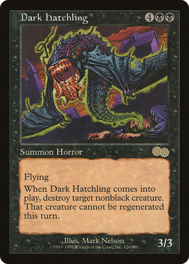 Magic: The Gathering - Dark Hatchling - Urza's Saga