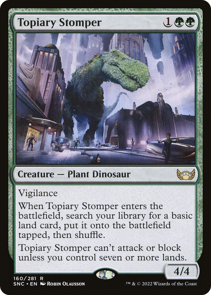 Magic: The Gathering - Topiary Stomper Foil - Streets of New Capenna