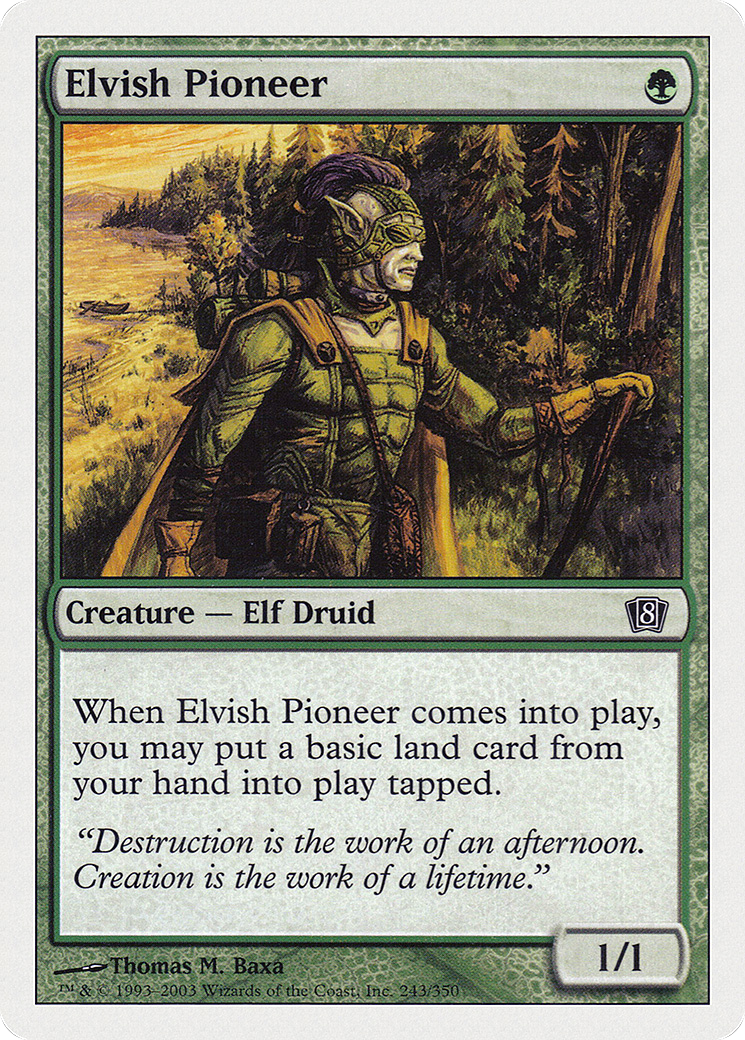 Magic: The Gathering - Elvish Pioneer - Eighth Edition