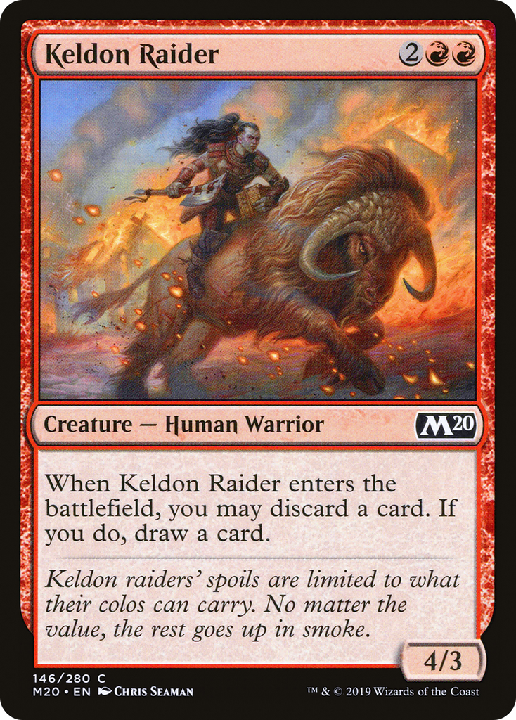 Magic: The Gathering - Keldon Raider - Core Set 2020