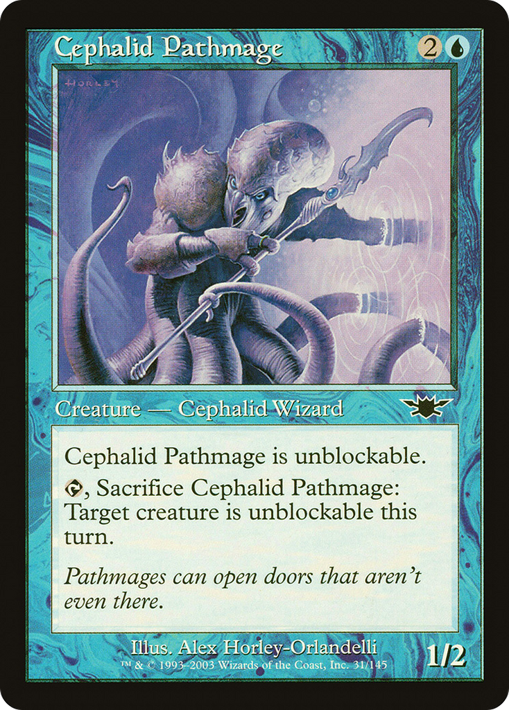 Magic: The Gathering - Cephalid Pathmage - Legions