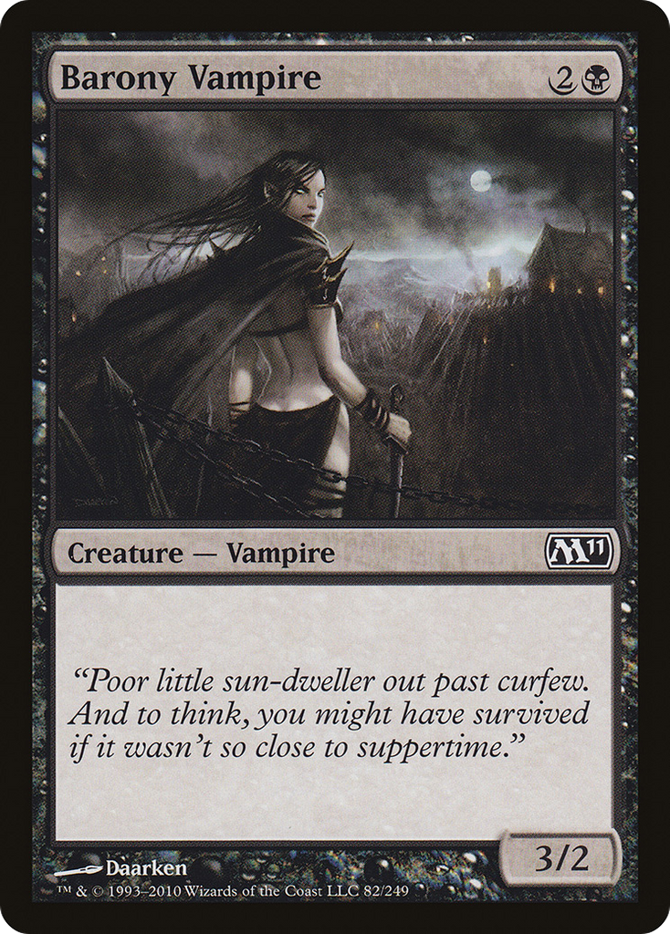 Magic: The Gathering - Barony Vampire - Magic 2011