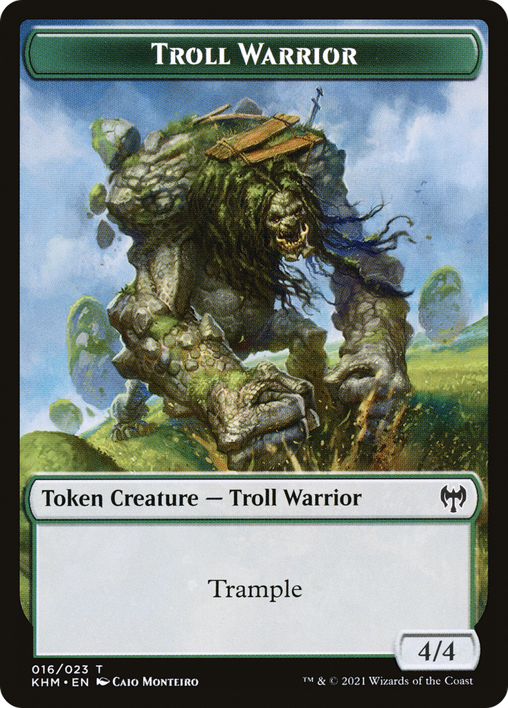Magic: The Gathering - Troll Warrior Token - Kaldheim Tokens