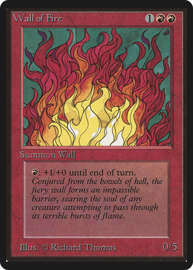 Magic: The Gathering - Wall of Fire - Limited Edition Beta