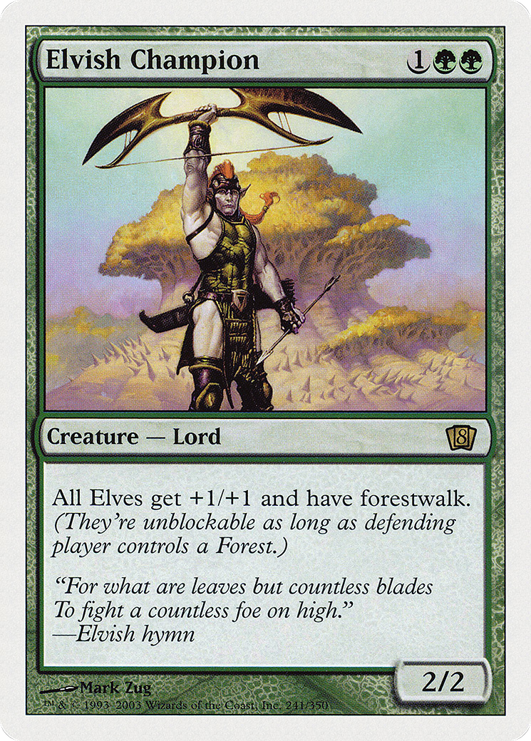 Magic: The Gathering - Elvish Champion - Eighth Edition