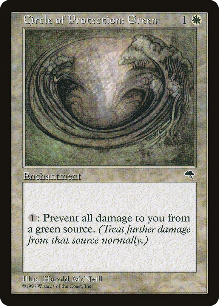 Magic: The Gathering - Circle of Protection: Green - Tempest