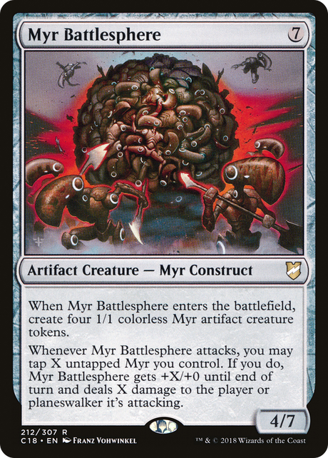 Magic: The Gathering - Myr Battlesphere - Commander 2018