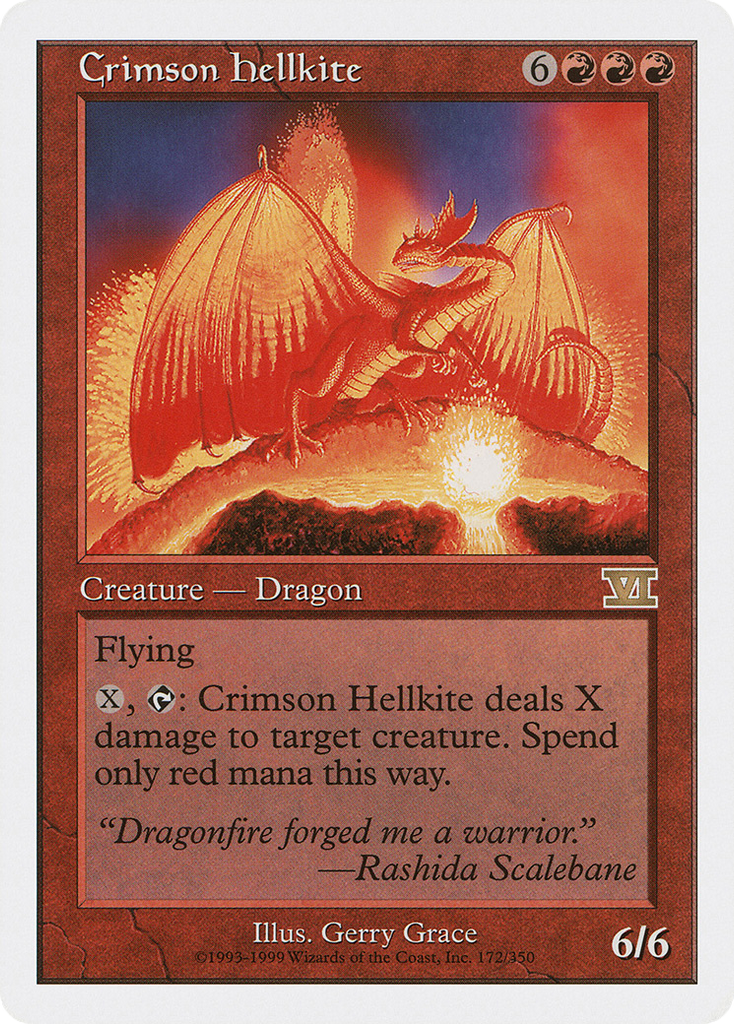 Magic: The Gathering - Crimson Hellkite - Classic Sixth Edition