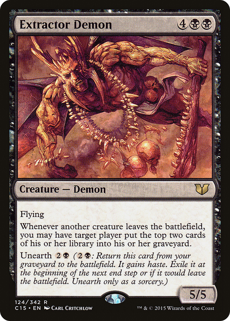 Magic: The Gathering - Extractor Demon - Commander 2015